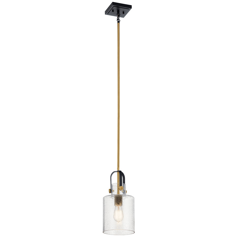 Kichler 52035NBR One Light Pendant, Natural Brass