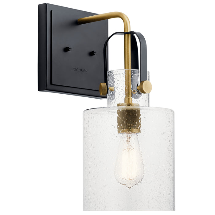 Kichler 52036NBR Kitner One Light Wall Sconce, Natural Brass Main Image.jpg