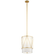 Kichler 52073CLG One Light Pendant, Classic Gold