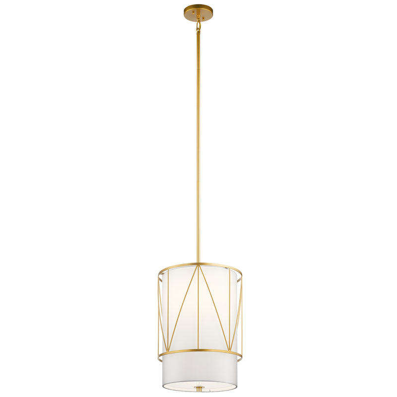 Kichler 52073CLG One Light Pendant, Classic Gold