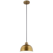 Kichler 52152NBR One Light Pendant, Natural Brass