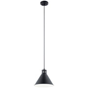 Kichler 52176BK One Light Pendant, Black