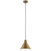 Kichler 52176NBR One Light Pendant, Natural Brass