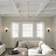 Kichler 52304NI Six Light Chandelier, Brushed Nickel (6)