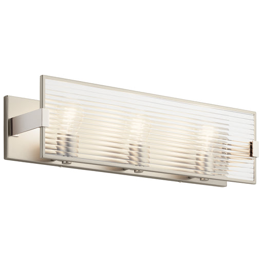 Kichler 55007SN Logan Three Light Linear Bath, Satin Nickel Main Image.jpg