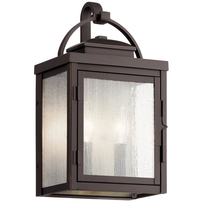 Kichler 59011RZ Carlson Two Light Outdoor Wall Mount, Rubbed Bronze Main Image.jpg