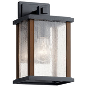 Kichler 59016BK One Light Outdoor Wall Mount, Black
