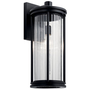 Kichler 59024BK One Light Outdoor Wall Mount, Black