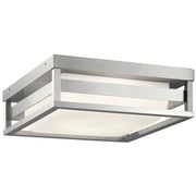 Kichler 59037BALED LED Outdoor Ceiling Mount, Brushed Aluminum