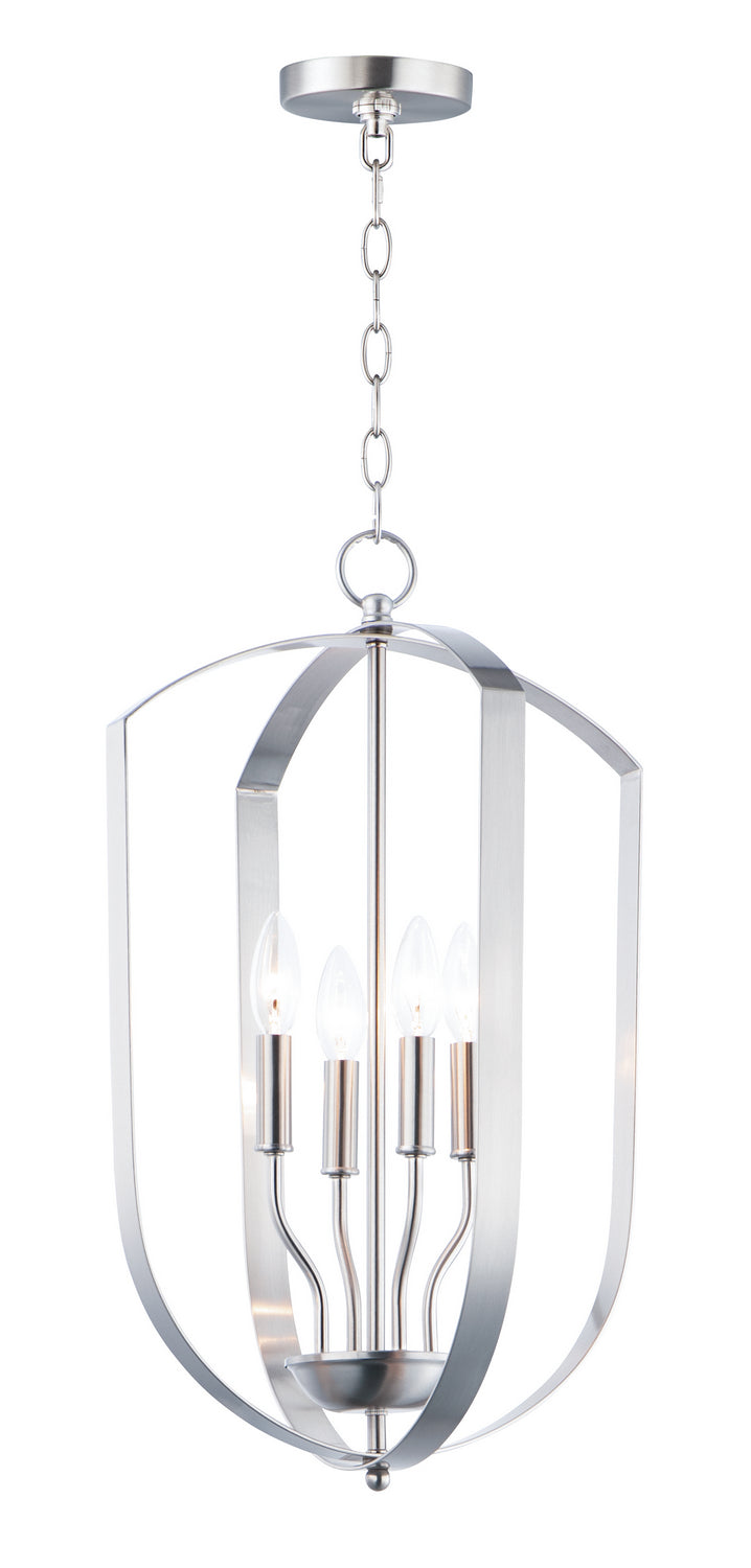 Maxim 10034SN Provident Four Light Chandelier, Satin Nickel Main Image.jpg