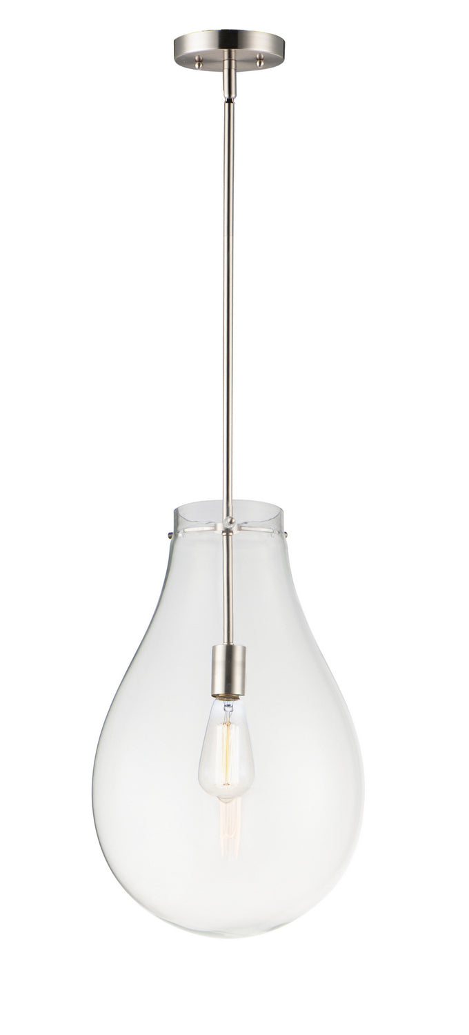 Maxim 10162CLSN Gourd One Light Pendant, Satin Nickel Main Image.jpg