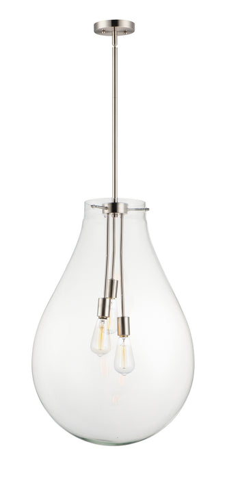 Maxim 10166CLSN Gourd Three Light Pendant, Satin Nickel Main Image.jpg