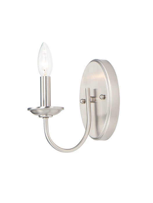 Maxim 10351SN Logan One Light Wall Sconce, Satin Nickel Main Image.jpg