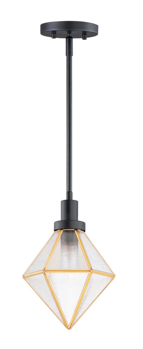 Maxim 11555BKBUB Adorn One Light Pendant, Black / Burnished Brass Main Image.jpg