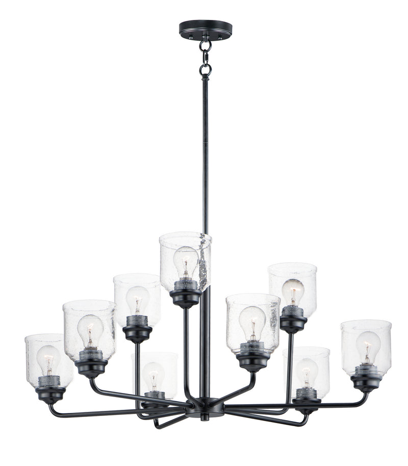 Maxim 12277CDBK Acadia Nine Light Chandelier, Black Main Image.jpg