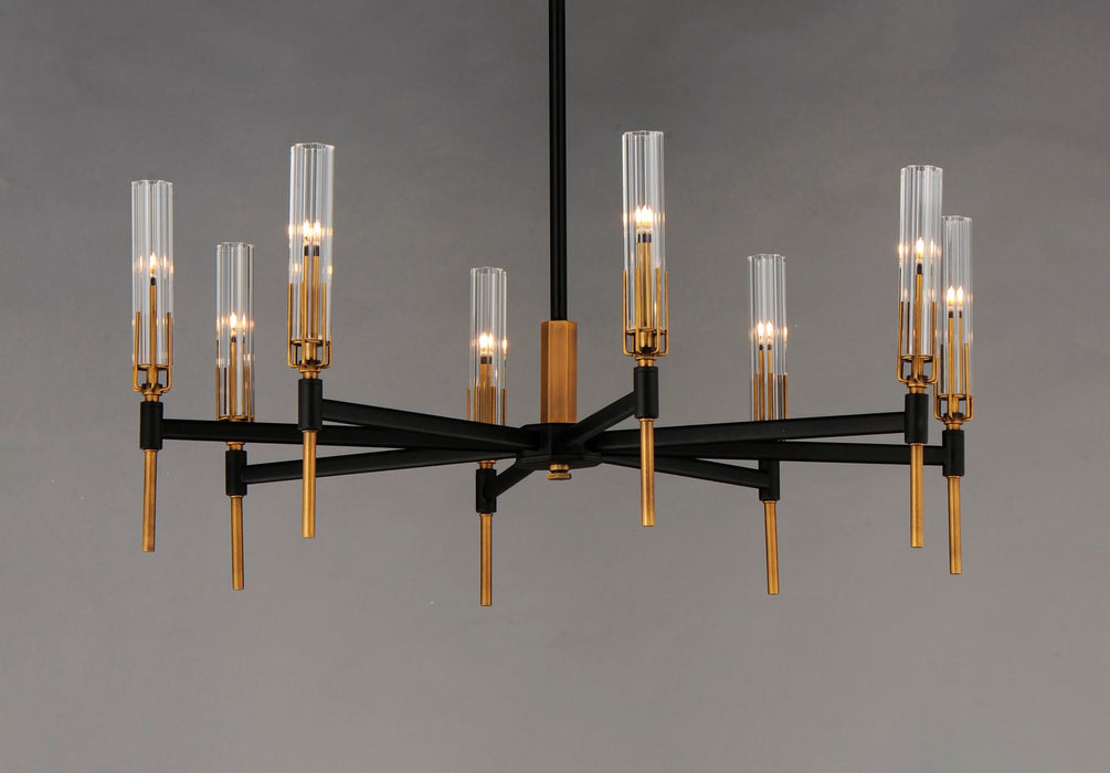 Maxim 16128CLBKAB Flambeau LED Chandelier, Black / Antique Brass Alternate Image 2.jpg