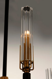 Maxim 16128CLBKAB Flambeau LED Chandelier, Black / Antique Brass Alternate Image 3.jpg