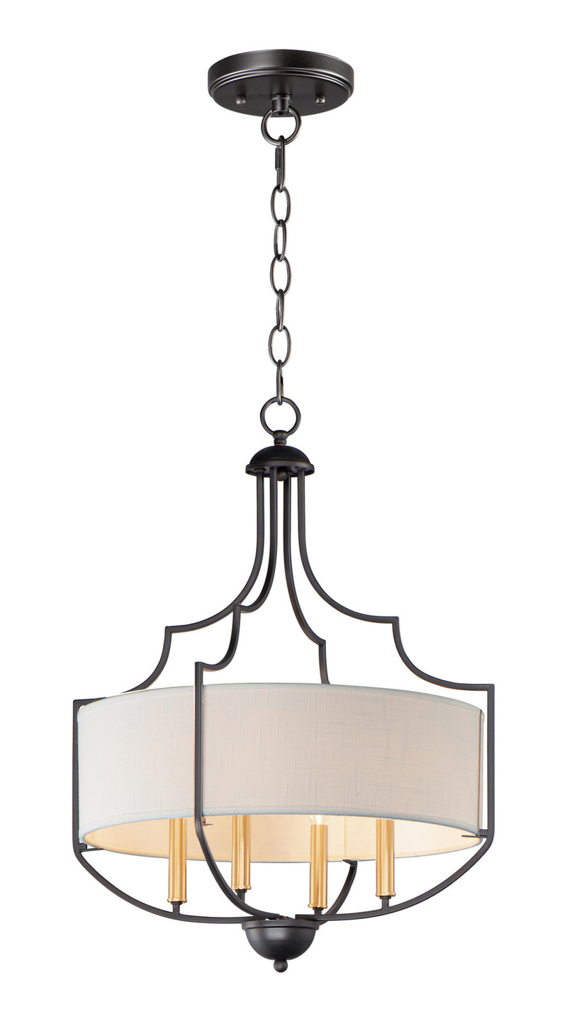 Maxim 25284WLBZAB Savant Four Light Chandelier, Bronze / Antique Brass Main Image.jpg