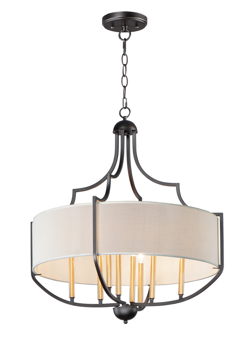 Maxim 25285WLBZAB Savant Eight Light Chandelier, Bronze / Antique Brass Main Image.jpg