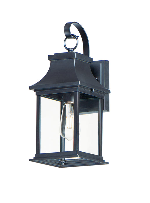 Maxim 30022CLBK Vicksburg One Light Outdoor Wall Lantern, Black Main Image.jpg