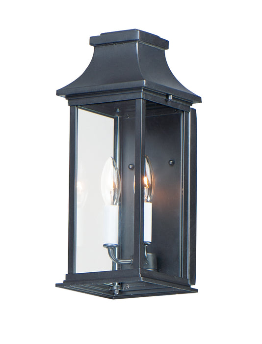 Maxim 30025CLBK Vicksburg Two Light Outdoor Wall Lantern, Black Main Image.jpg