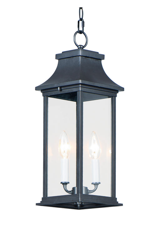 Maxim 30029CLBK Vicksburg Two Light Outdoor Hanging Lantern, Black Main Image.jpg