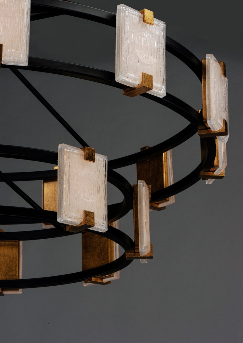Maxim 39538CYBKGL Radiant LED Chandelier, Black / Gold Leaf Alternate Image.jpg