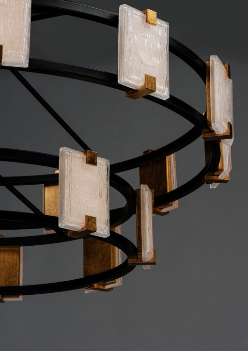 Maxim 39538CYBKGL Radiant LED Chandelier, Black / Gold Leaf Alternate Image.jpg