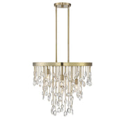 Savoy House 1-1846-4-127 Four Light Chandelier, Noble Brass