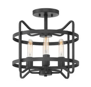 Savoy House 6-4900-4-89 Four Light Semi-Flush Mount, Matte Black