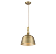 Savoy House 7-3751-1-322 One Light Pendant, Warm Brass