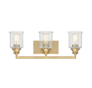 Savoy House 8-1972-3-322 Three Light Bath Bar, Warm Brass