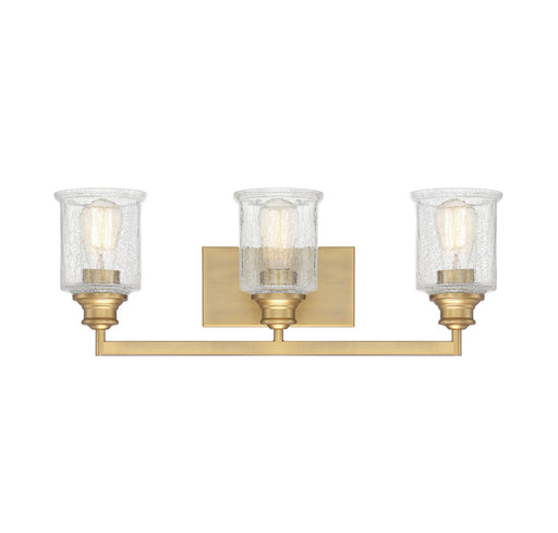 Savoy House 8-1972-3-322 Three Light Bath Bar, Warm Brass