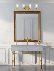 Savoy House 8-1972-4-322 Four Light Bath Bar, Warm Brass (6)