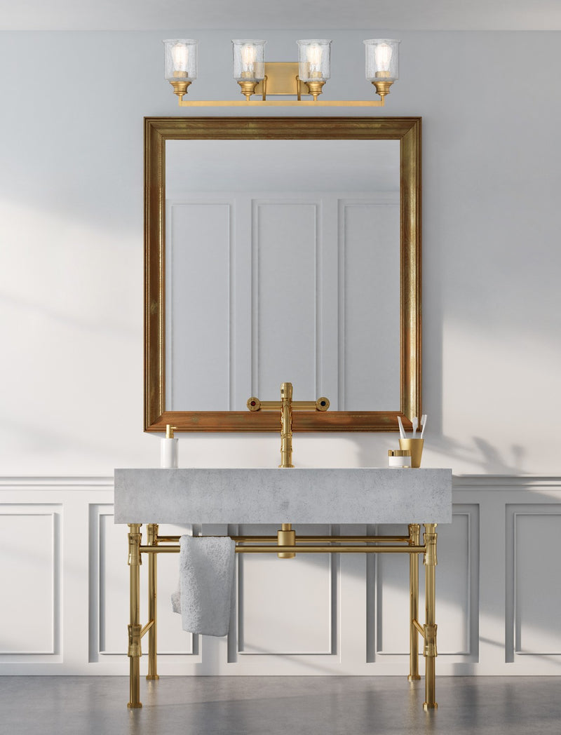 Savoy House 8-1972-4-322 Four Light Bath Bar, Warm Brass (6)