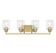 Savoy House 8-1972-4-322 Four Light Bath Bar, Warm Brass
