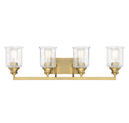 Savoy House 8-1972-4-322 Four Light Bath Bar, Warm Brass
