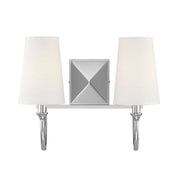 Savoy House 8-2542-2-109 Two Light Bath Bar, Polished Nickel