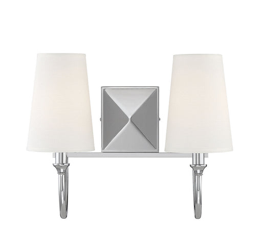 Savoy House 8-2542-2-109 Two Light Bath Bar, Polished Nickel