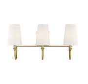 Savoy House 8-2542-3-322 Three Light Bath Bar, Warm Brass