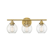 Savoy House 8-4050-3-322 Three Light Bath Bar, Warm Brass