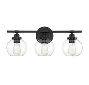 Savoy House 8-4050-3-BK Three Light Bath Bar, Matte Black