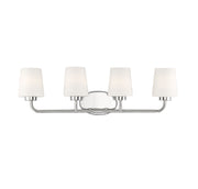 Savoy House 8-4090-4-109 Four Light Bath Bar, Polished Nickel