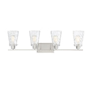Savoy House 8-4508-4-SN Four Light Bath Bar, Satin Nickel