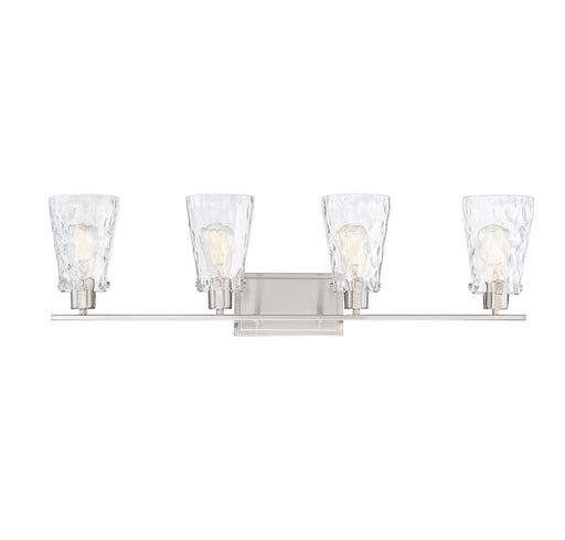 Savoy House 8-4508-4-SN Four Light Bath Bar, Satin Nickel