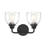Savoy House 8-7205-2-BK Two Light Bath Bar, Black