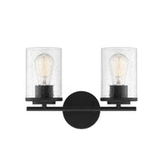 Savoy House 8-8020-2-BK Two Light Bath Bar, Matte Black