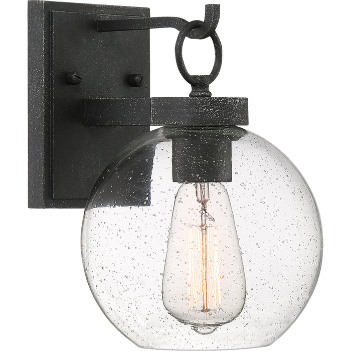 Quoizel BAE8407GK Barre One Light Outdoor Lantern, Grey Ash Main Image.jpg