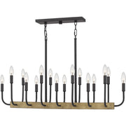 Quoizel COD139MBK Coda 16 Light Island Chandelier, Matte Black Main Image.jpg
