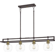 Quoizel DBS440OZ Dobbs Four Light Island Chandelier, Old Bronze Main Image.jpg